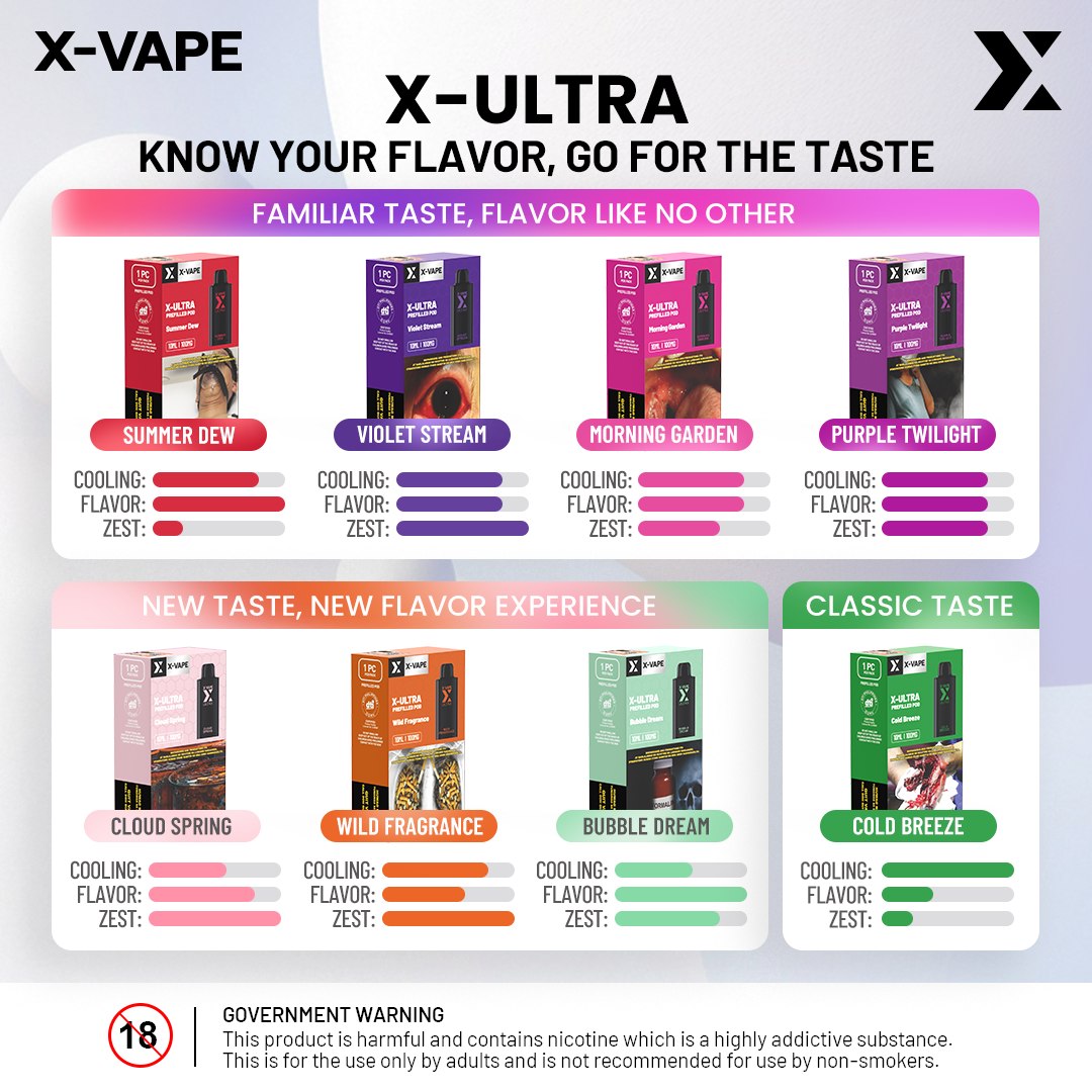 Xvape Ultra Prefilled Pods